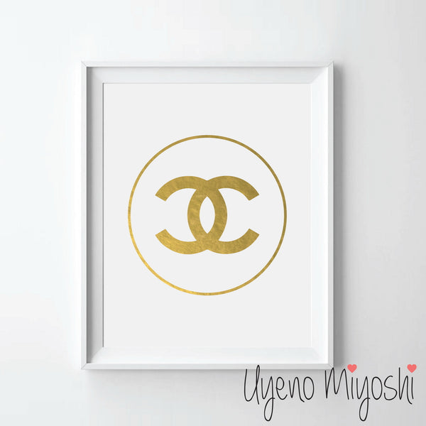 Coco Chanel Gold Foil Print – Uyeno Miyoshi