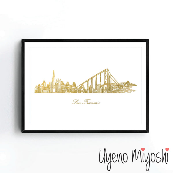 San Francisco Skyline Sketch