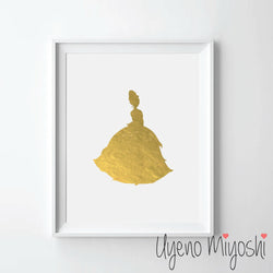 Disney Princess Tiana Gold Foil Print Uyeno Miyoshi Disney Princess Tiana Gold Foil Print Uyeno Miyoshi