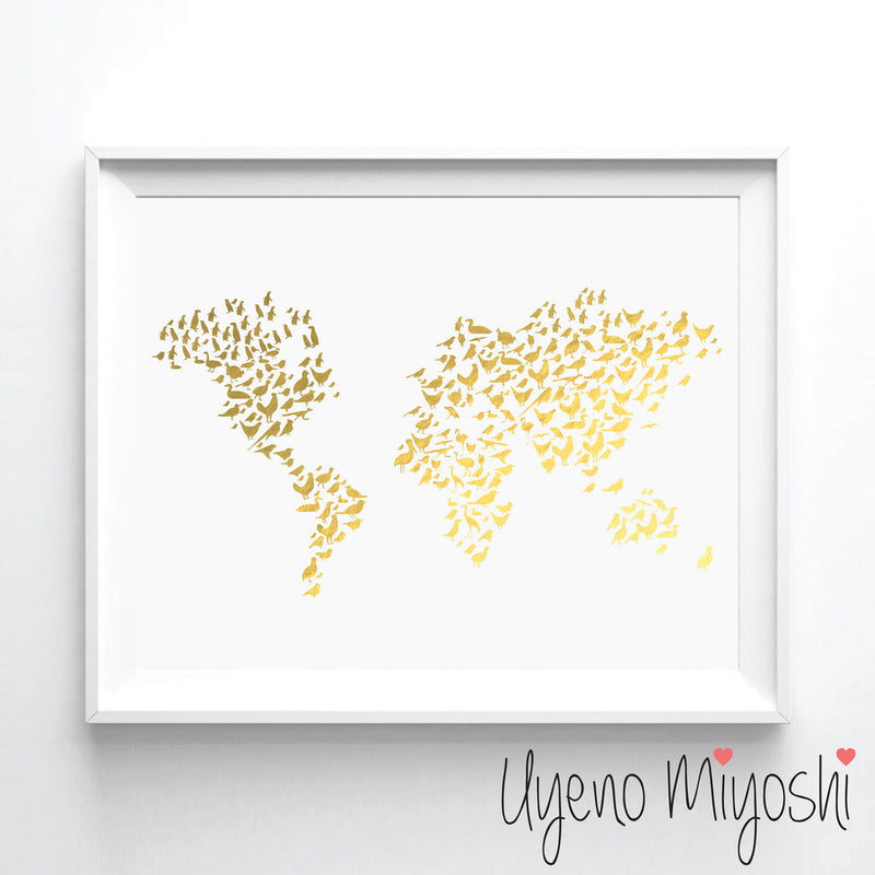 World Map - Bird