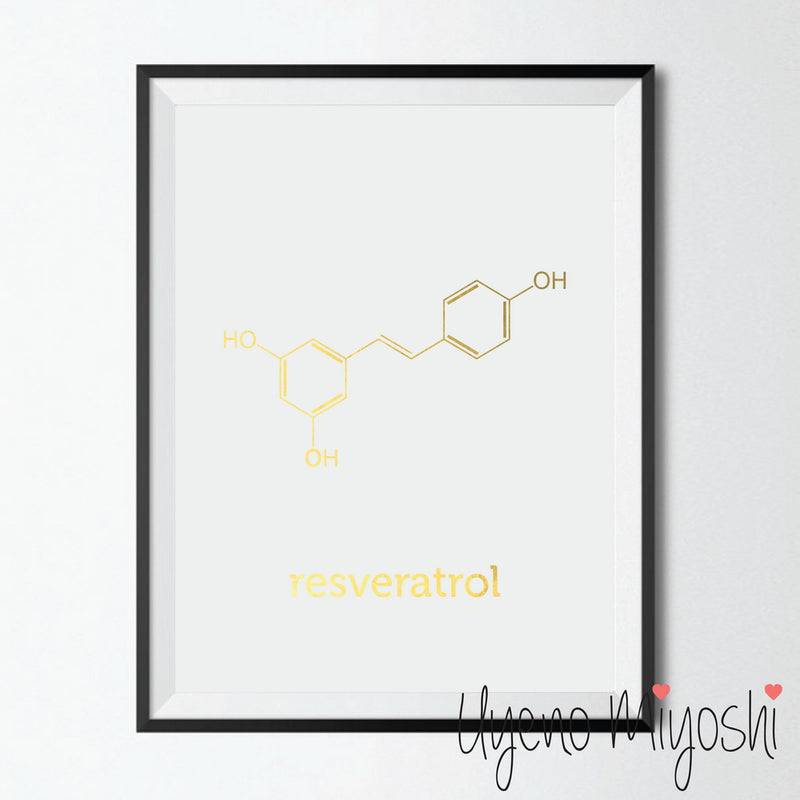 Chemical Molecule - Resveratrol (Red Wine)
