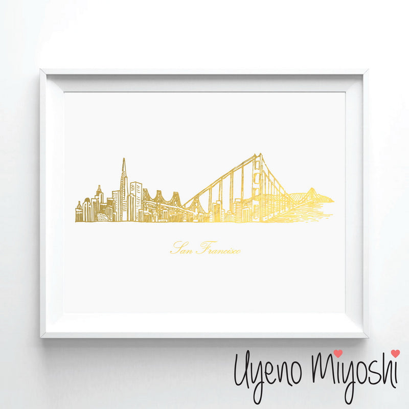 San Francisco Skyline Sketch