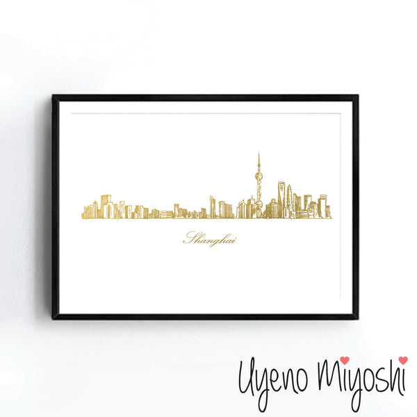 Shanghai Skyline Sketch