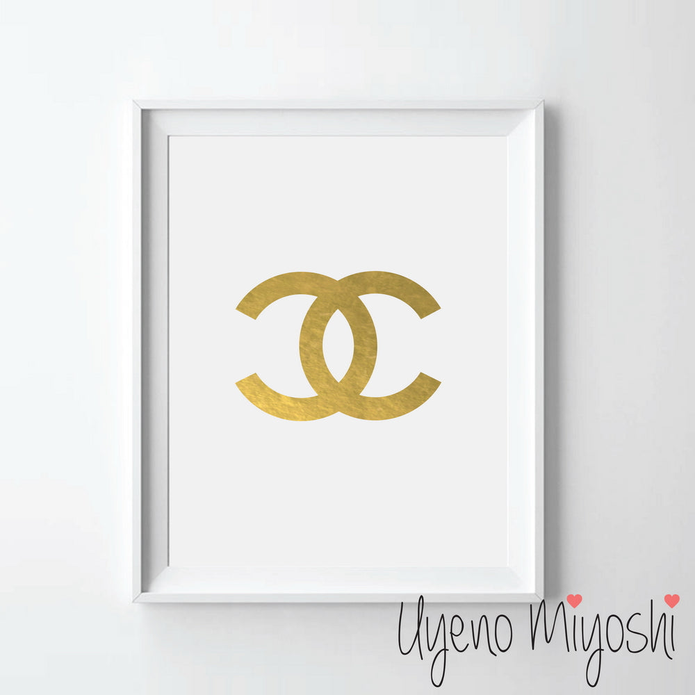 Coco Chanel Gold Foil Print – Uyeno Miyoshi