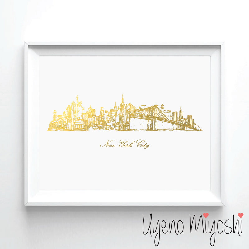 New York City Skyline Sketch