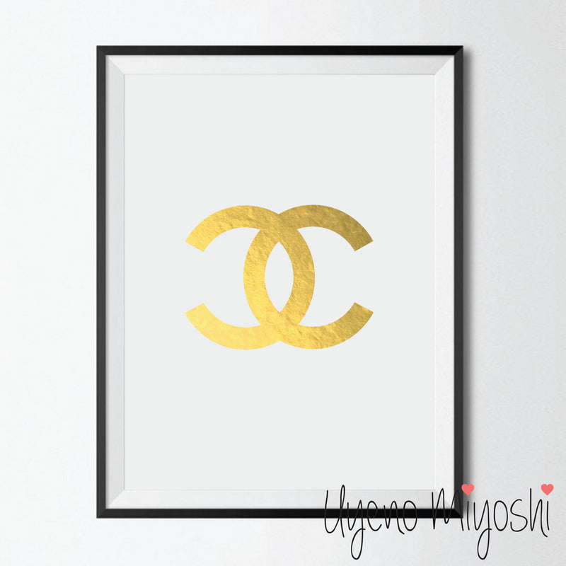 Coco Chanel Gold Foil Print – Uyeno Miyoshi