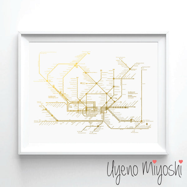 Hamburg Underground Map