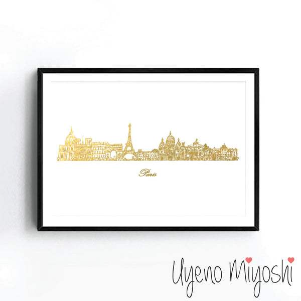 Paris Skyline Sketch