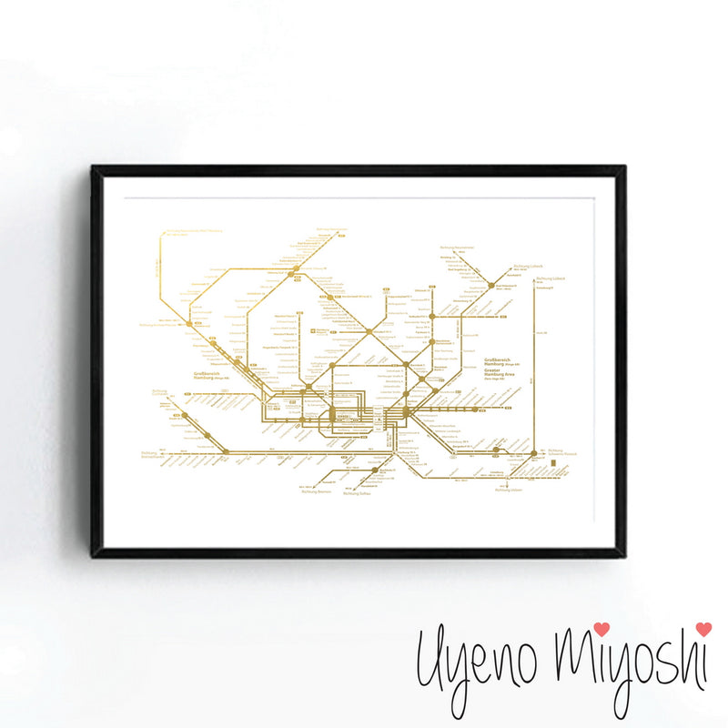Hamburg Underground Map