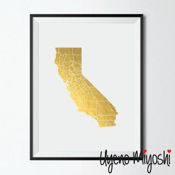Map - California with Counties
