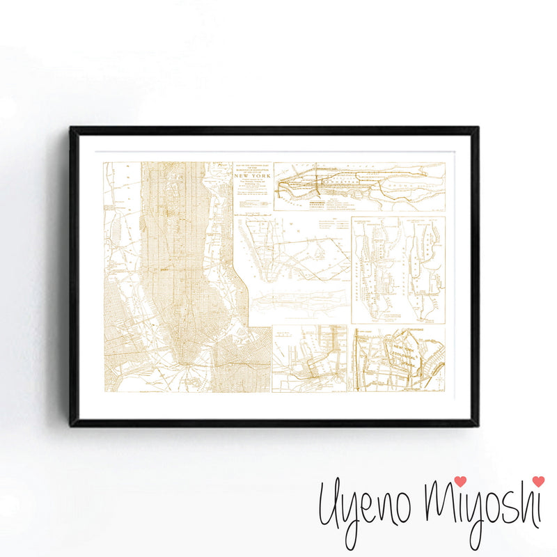 New York City Vintage Map