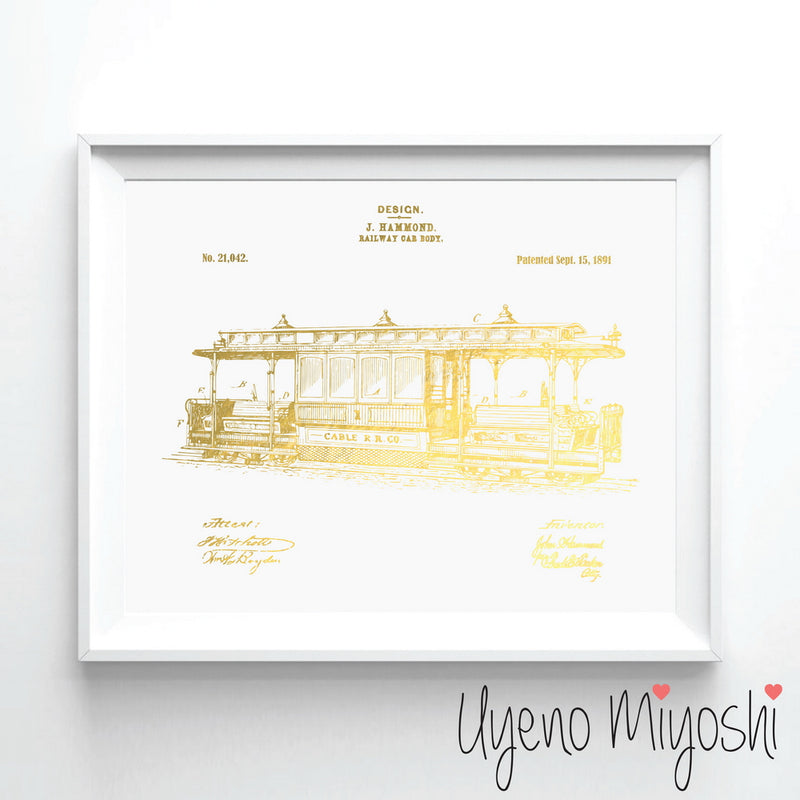 San Francisco Cable Car Patent