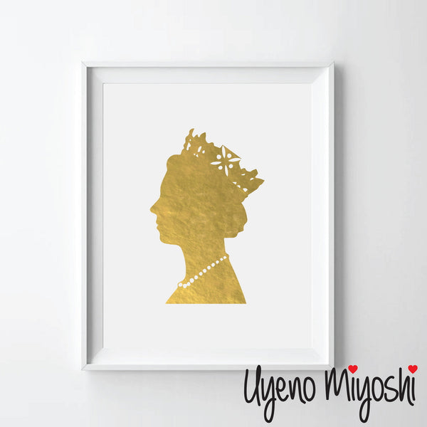 Queen Portrait Silhouette