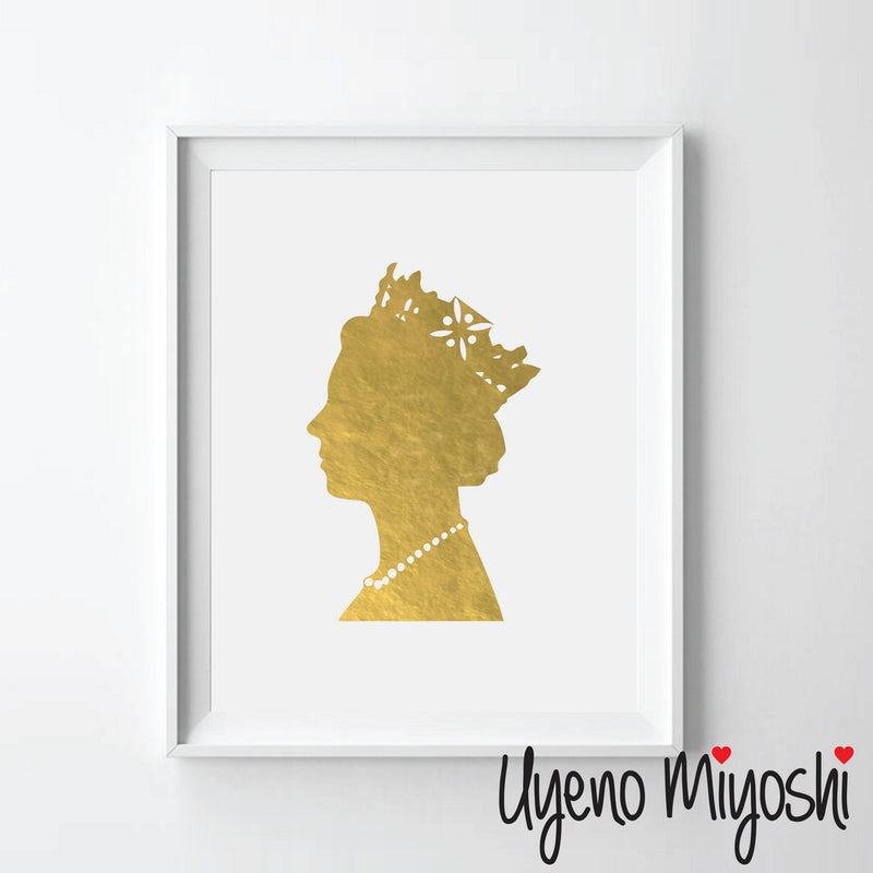 Queen Portrait Silhouette