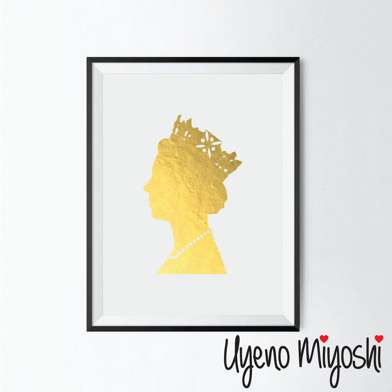 Queen Portrait Silhouette