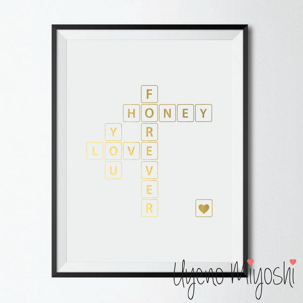 Crossword Puzzle - I Love You Forever Honey I