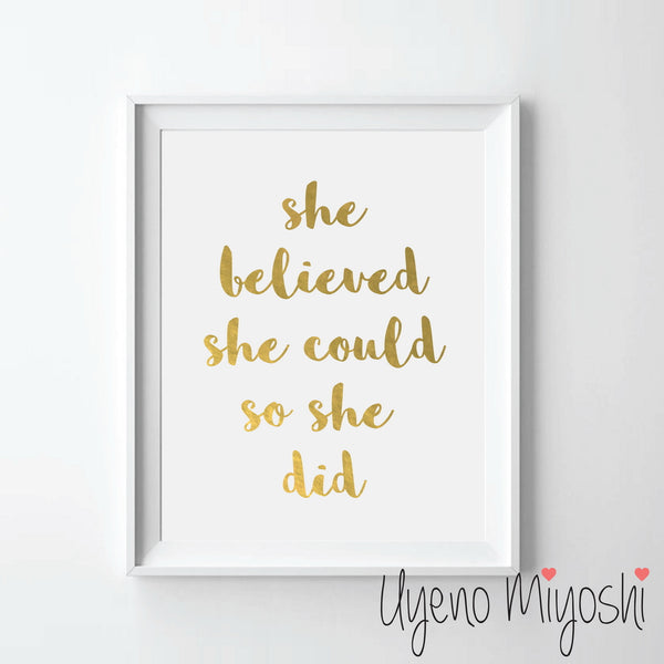 She Believed She Could So She Did