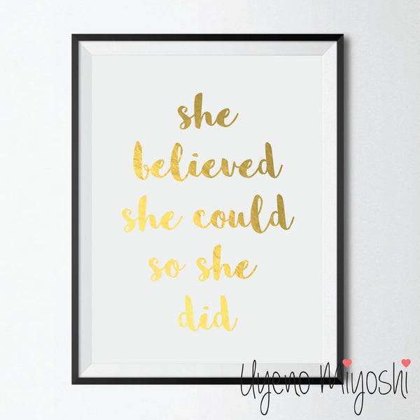 She Believed She Could So She Did