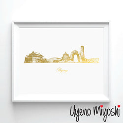 Beijing Skyline Sketch