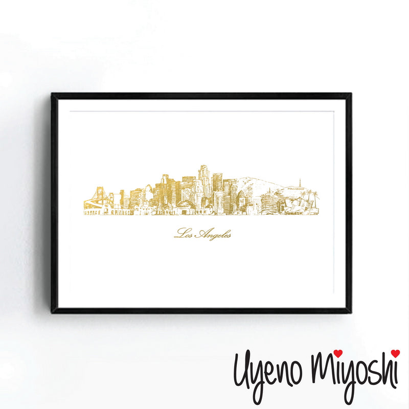 Los Angeles Skyline Sketch I