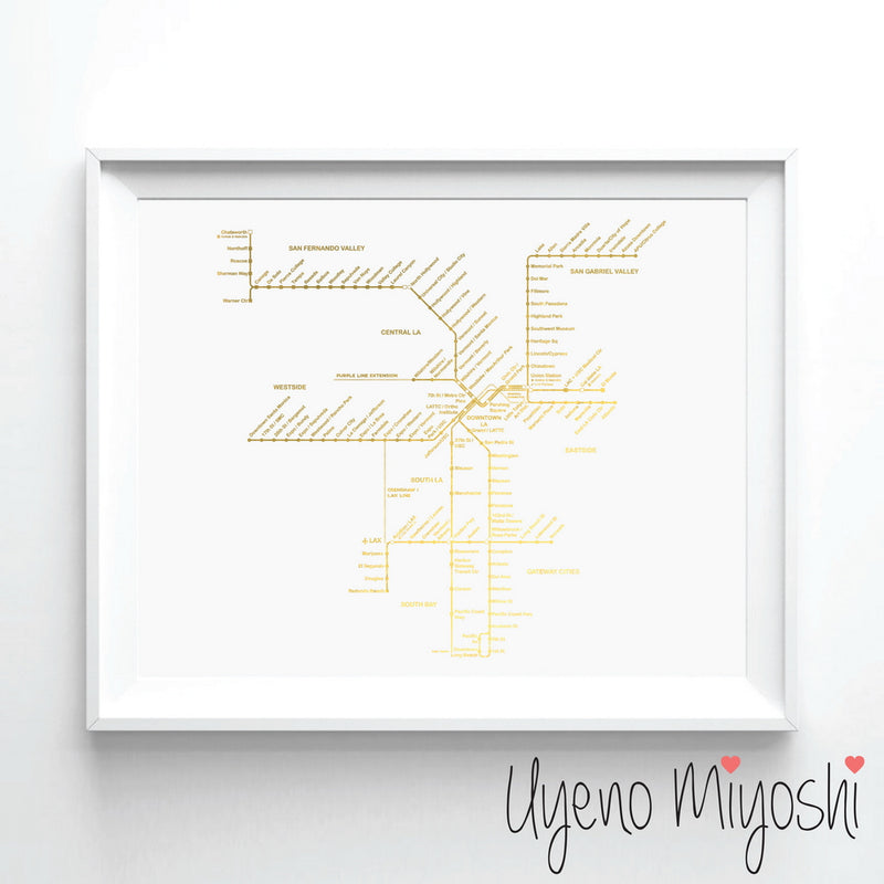 Los Angeles Metro Map