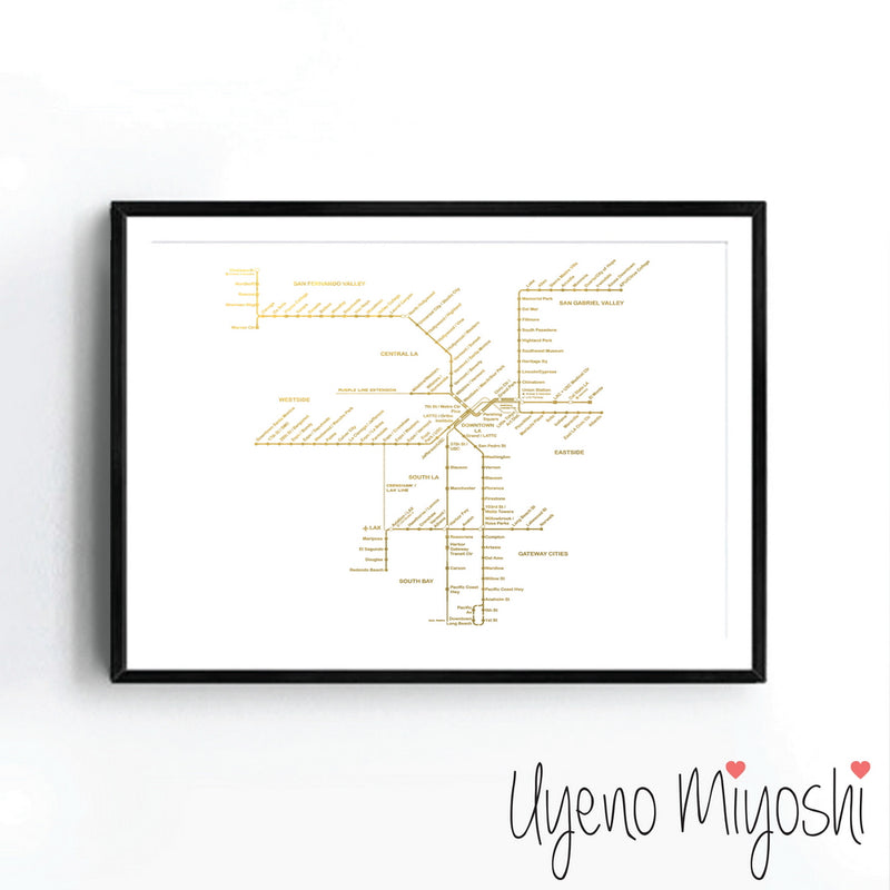 Los Angeles Metro Map