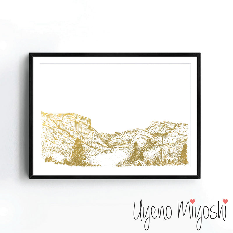 Yosemite State Park City Sketch